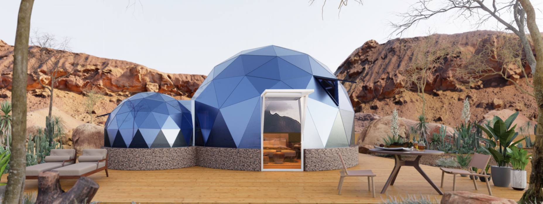 覃塘区球形智能光伏玻璃星空房